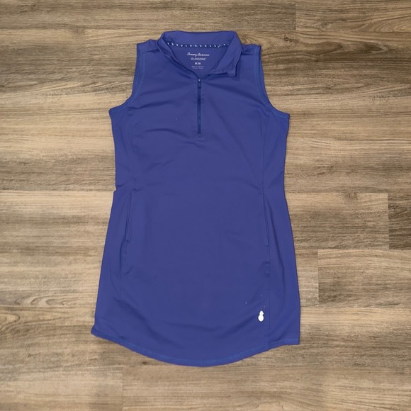Tommy Bahama Dresses & Skirts - Tommy Bahama IslandZone Blue Sleeveless Golf Dress Quarter Zip Medium